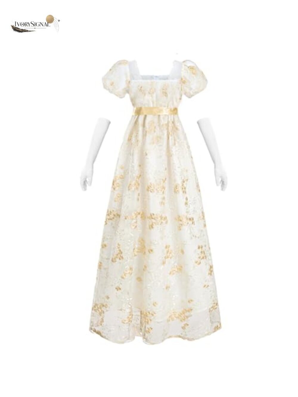 Regency Dress Women Vintage 1800s Victorian Ball Gown Costume with Gloves